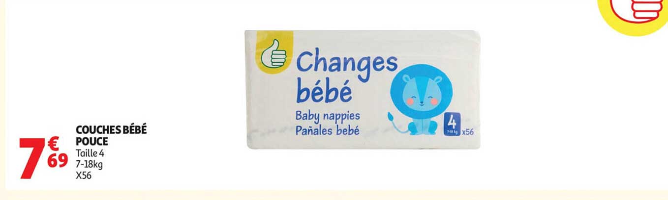 COUCHES BÉBÉ POUCE