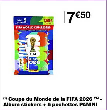 Coupe du Monde de la FIFA 2026 ™ - Album stickers + 5 pochettes PANINI