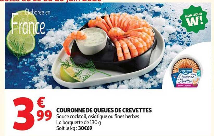 COURONNE DE QUEUES DE CREVETTES