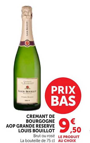 CREMANT DE BOURGOGNE AOP GRANDE RESERVE LOUIS BOUILLOT