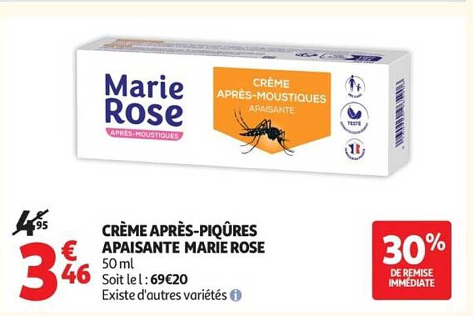 CRÈME APRÈS-PIQÛRES APAISANTE MARIE ROSE