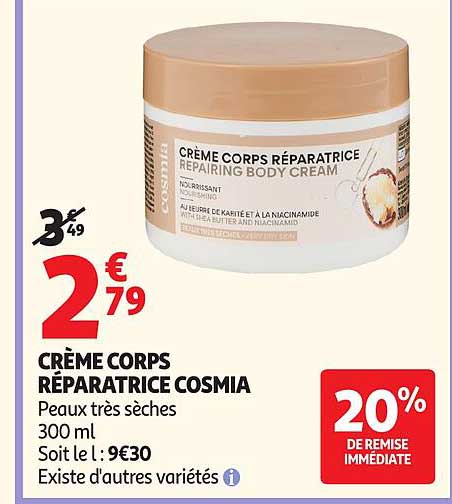CRÈME CORPS RÉPARATRICE COSMIA