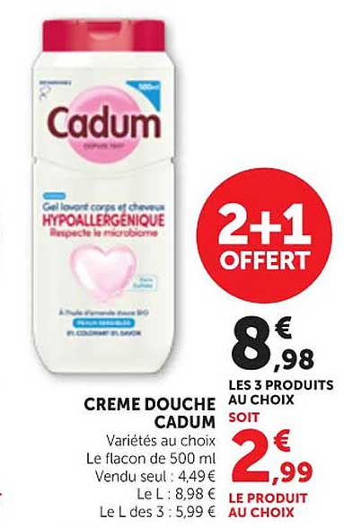CREME DOUCHE CADUM