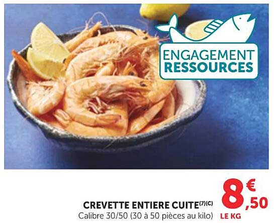CREVETTE ENTIERE CUITE(7)(C)