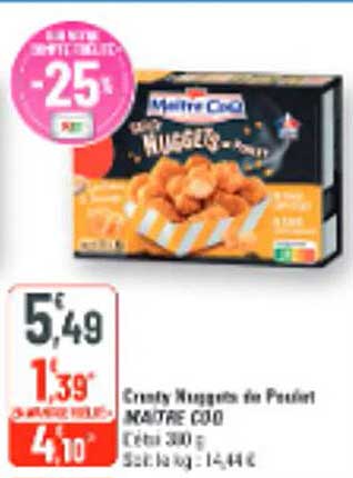 Crispy Nuggets de Poulet MAITRE COQ