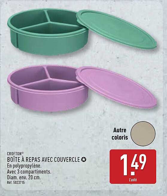 CROFTON® BOÎTE À REPAS AVEC COUVERCLE