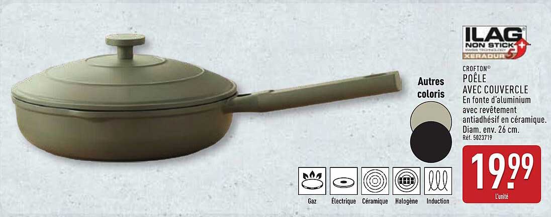 CROFTON® POÊLE AVEC COUVERCLE