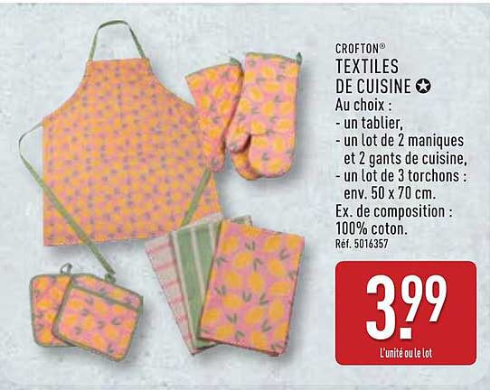 CROFTON TEXTILES DE CUISINE