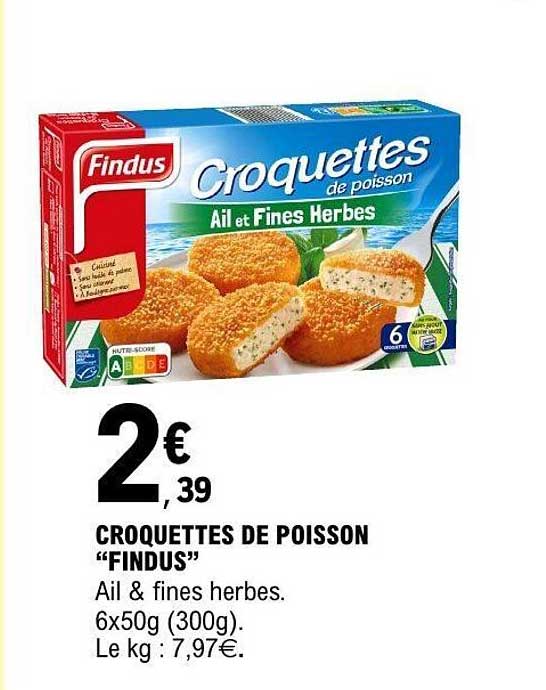 CROQUETTES DE POISSON “FINDUS”