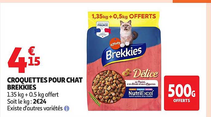 CROQUETTES POUR CHAT BREKKIES
