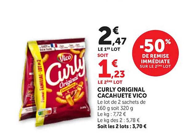 CURLY ORIGINAL CACAHUÈTE VICO