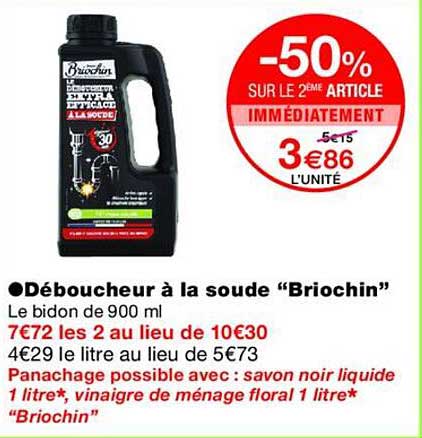 Déboucheur à la soude “Briocin”