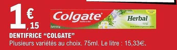 DENTIFRICE “COLGATE”