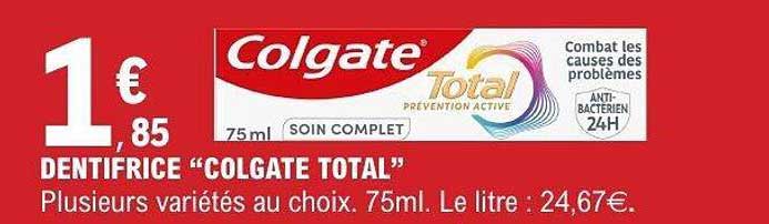 DENTIFRICE “COLGATE TOTAL”