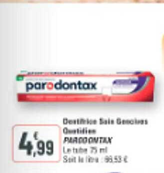 Dentifrice Soin Gencives Quotidien PARODONTAX Le tube 75 ml