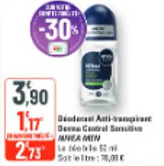 Déo men Anti-transpirant Bcwa... Cereal Sensitive NIVEA MEN