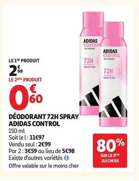 DÉODORANT 72H SPRAY ADIDAS CONTROL