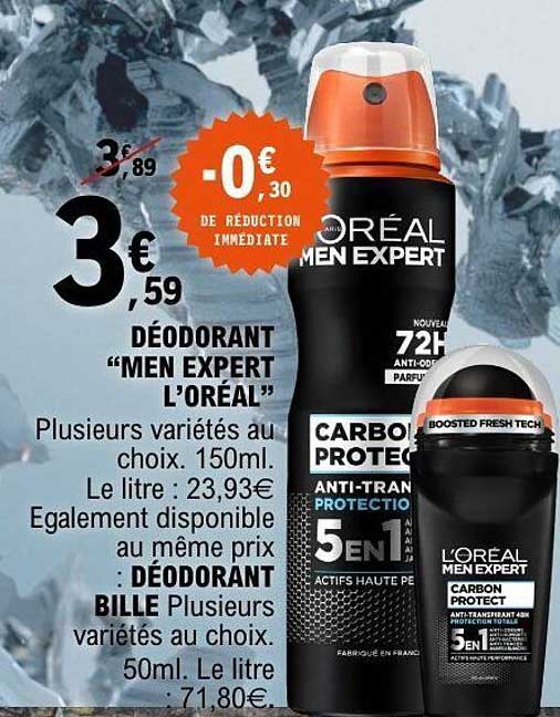 DÉODORANT “MEN EXPERT L’ORÉAL”