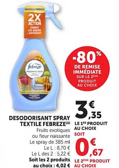 DESODORISANT SPRAY TEXTILE FEBREZE(A)