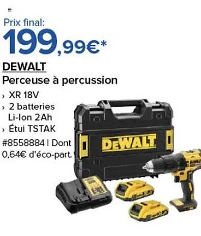 DEWALT Perceuse à percussion XR 18V
