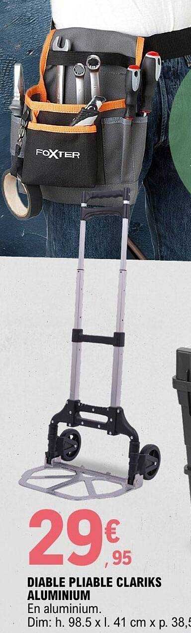 DIABLE PLIABLE CLARIKS ALUMINIUM