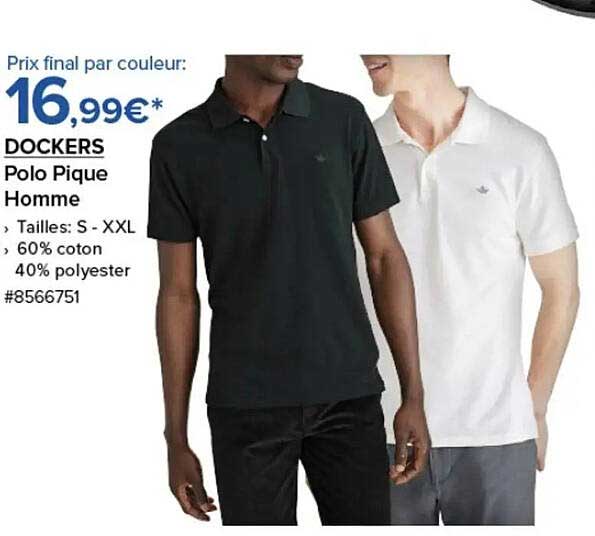 DOCKERS Polo Pique Homme