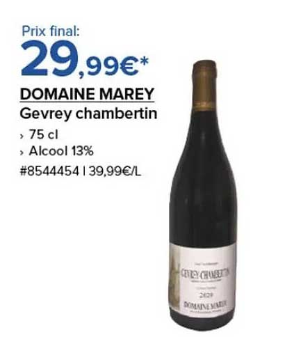 DOMAINE MAREY Gevrey chambertin