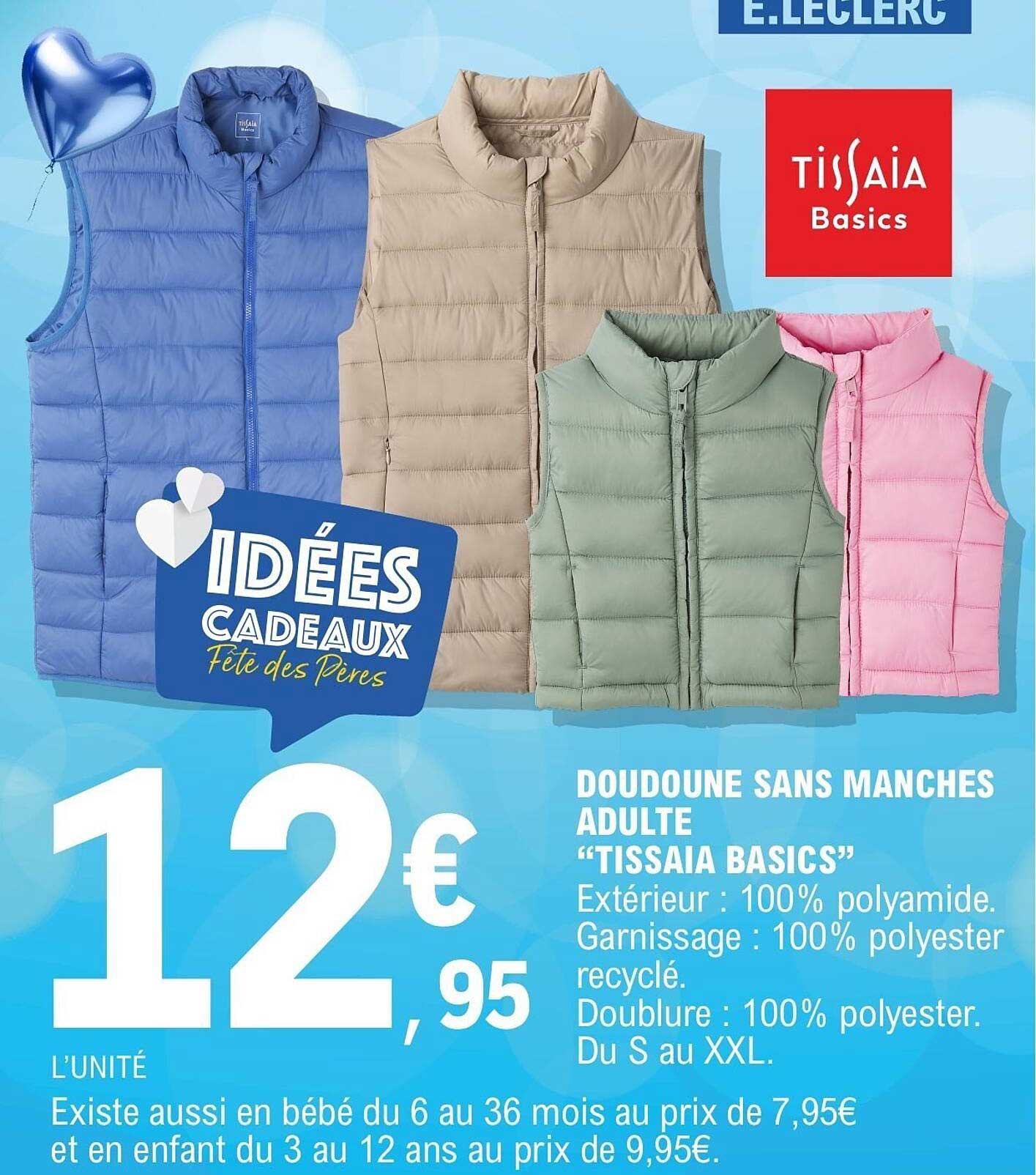 DOUDOUNE SANS MANCHES ADULTE “TISSAIA BASICS”