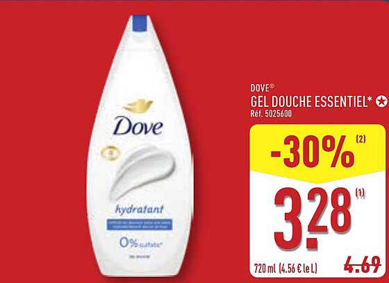 DOVE® GEL DOUCHE ESSENTIEL*