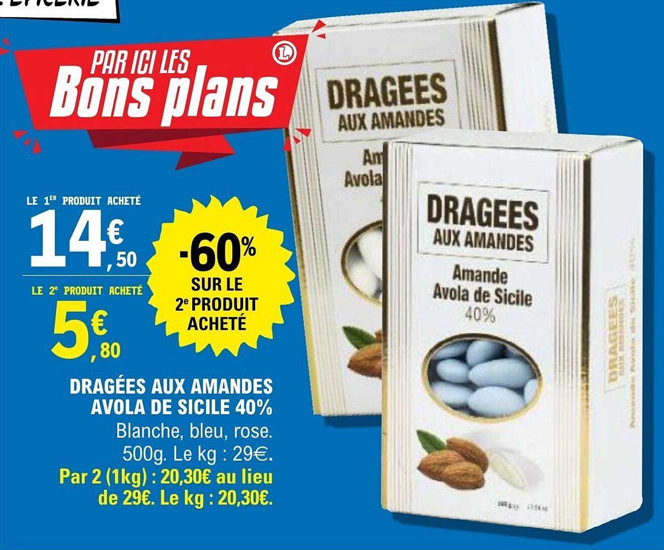 DRAGÉES AUX AMANDES AVOLA DE SICILE 40%