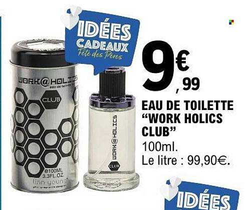 EAU DE TOILETTE “WORK HOLICS CLUB”