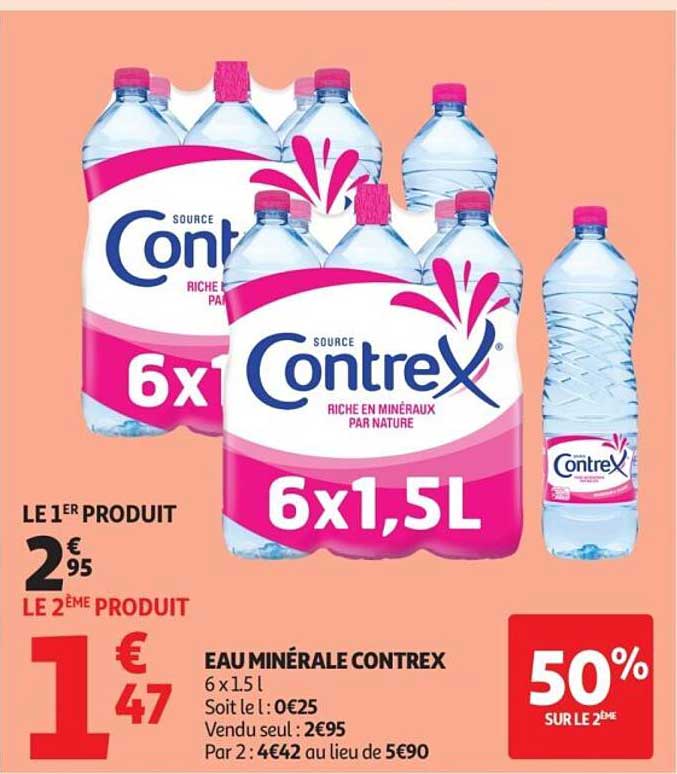 EAU MINÉRALE CONTREX 6 x 1,5 l