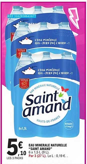 EAU MINERALE NATURELLE “SAINT AMAND”