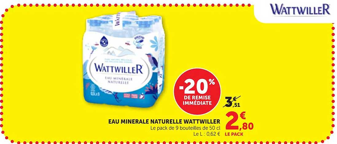 EAU MINERALE NATURELLE WATTWILLER