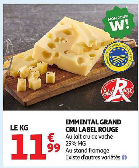 EMMENTAL GRAND CRU LABEL ROUGE