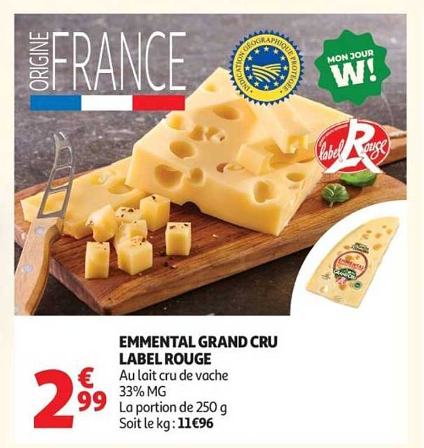 EMMENTAL GRAND CRU LABEL ROUGE