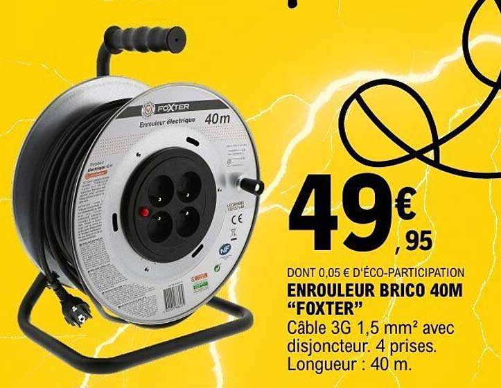 ENROULEUR BRICO 40M "FOXTER"