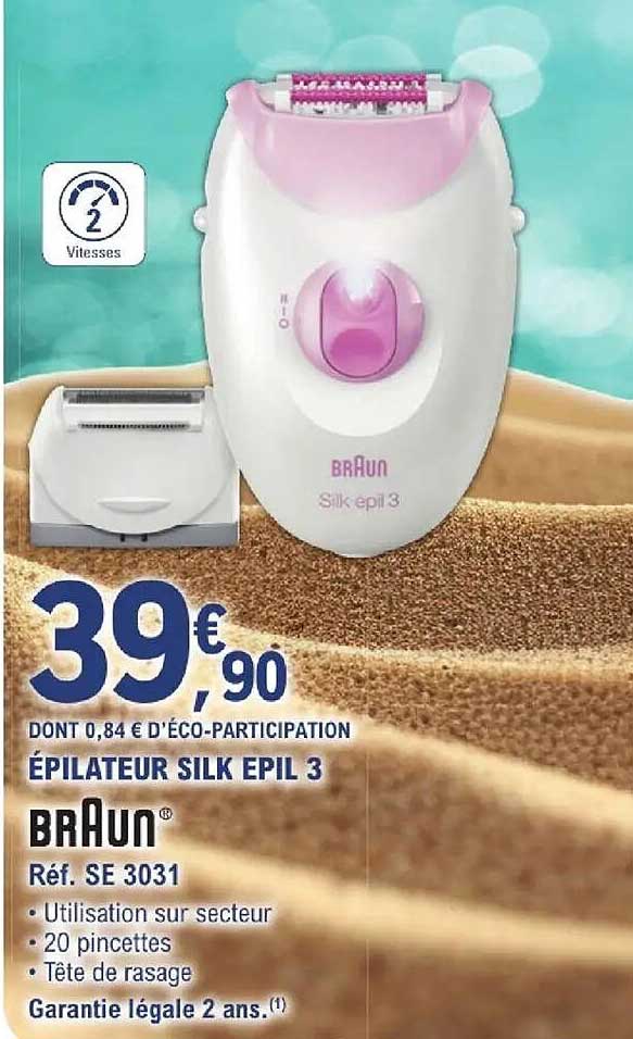ÉPILEATEUR SILK EPIL 3
