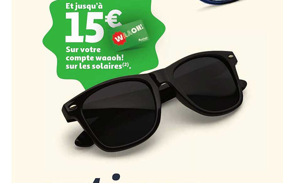 Et jusqu’à 15€ Sur votre compte wahoo! sur les solaires(2).