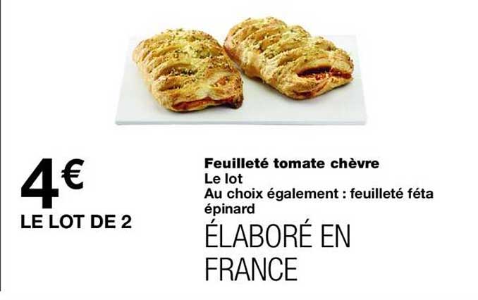 Feuilleté tomate chèvre