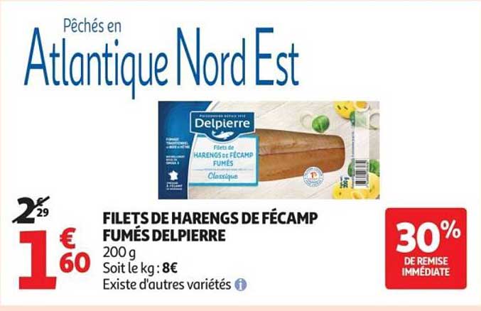 FILETS DE HARENGS DE FÉCAMP FUMÉS DELPIERRE