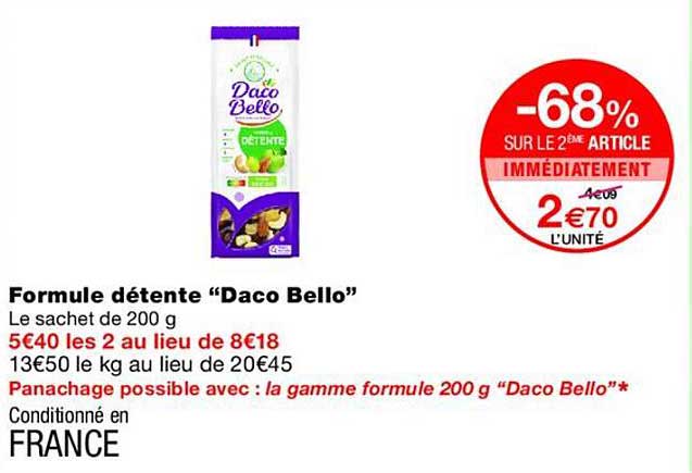 Formule détente “Daco Bello”