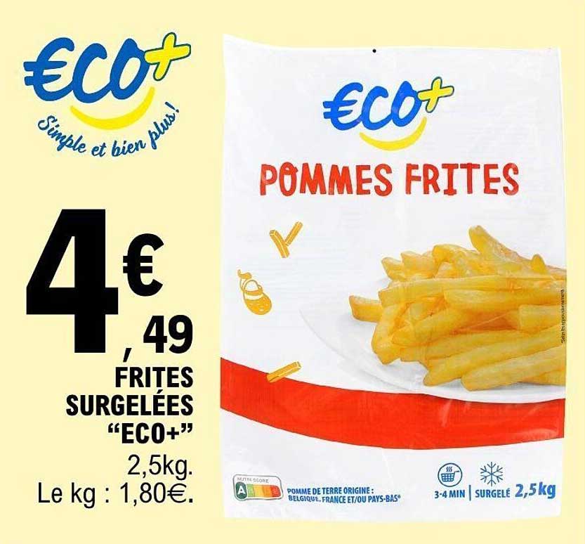 Frites surgelées « ECO+ »