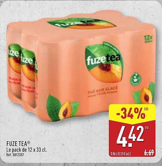 FUZE TEA® Le pack de 12 x 33 cl.