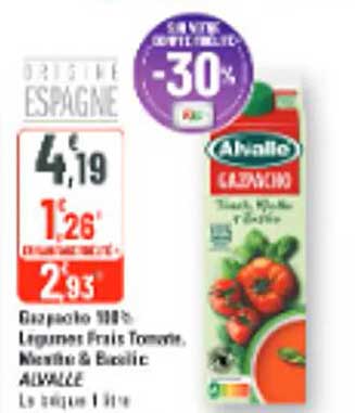 Garzacho 31% Légumes Frais Tomate, Navet & Basilic ALVALLE