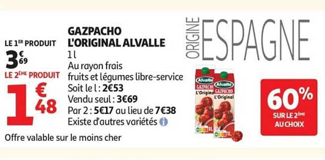 GAZPACHO L'ORIGINAL ALVALLE
