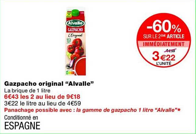 Gazpacho original “Alvalle”