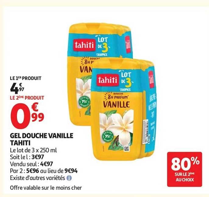 GEL DOUCHE VANILLE TAHITI