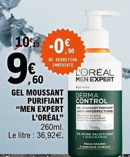 GEL MOUSSANT PURIFIANT “MEN EXPERT L’ORÉAL”