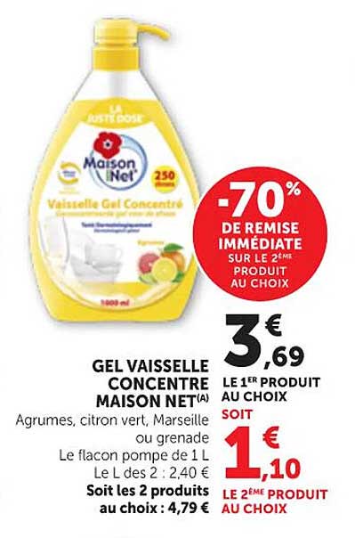 GEL VAISSELLE CONCENTRÉ MAISON NET(A)